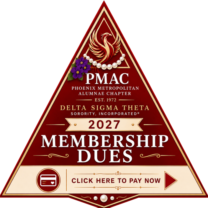 triangle shaped button for members to tap and pay dues